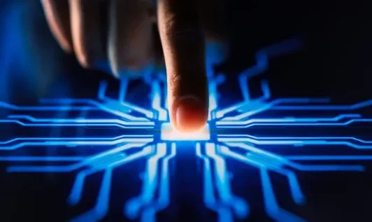 Finger Touching Electronic Screen